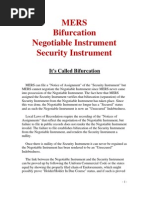 Download MERS Bifurcation Negotiable Instrument Security Instrument by Allen Carlton Jr SN27858576 doc pdf