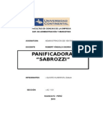 Análisis situacional Panificadora Sabrozzi