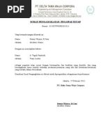 Surat Penerimaan Kerja Pegawai