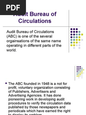 Audit Bureau Of Circulations Imp Newspaper Circulation Audit