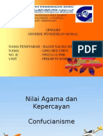 Nilai Agama Dan Kepercayaan