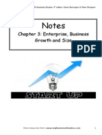 Cambridge IGCSE Business Studies Chapter 3 Summary
