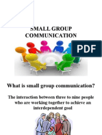 Small Group Communication Types