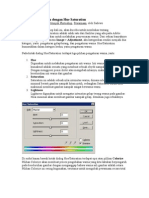 Penyesuaian Warna Dengan Hue Saturation