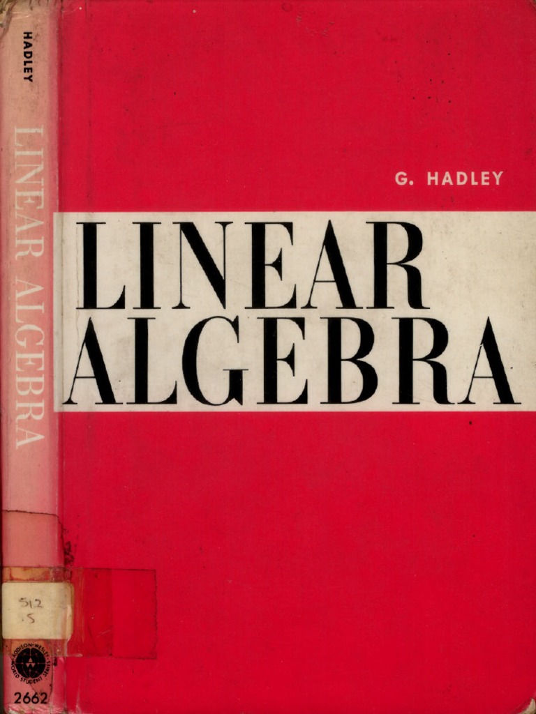 Hadley LinearAlgebra | PDF