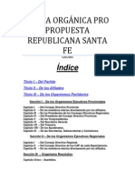 Carta Orgánica Pro Santa Fe