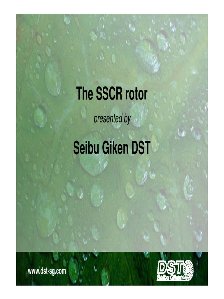 DST SSCR Rotor Presentation | PDF
