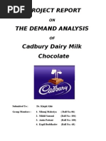 Download Final Demand Analysis of Cadbury Dairy Milk by amin pattani SN27866121 doc pdf