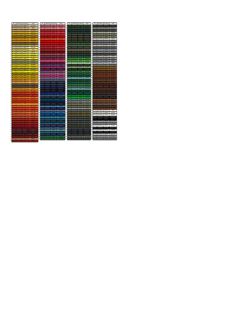 RAL Color Codes and Charts | PDF | Red | Color