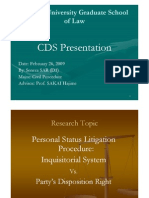 Inquisitorial System Vs Disposition Rights-CDS (20090226) (Slides)