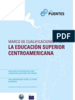 CSUCA Marco de Cualificaciones para La Educación Superior Centroamericana