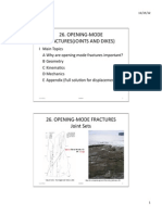 Lec.26.2012.pptx OPENING MODE FRACTURES(JOINTS AND DIKES)