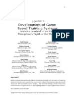 Development of Game Based Training Systems Lessons Learned in An Inter Disciplinary Field in The Making PDF