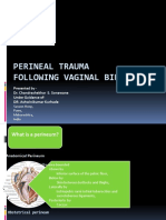 Perineal Trauma Following Vaginal Birth