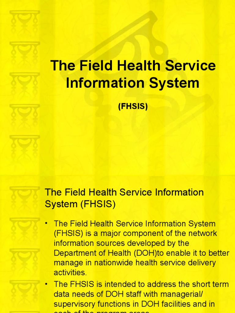 FHSIS: A Tool for Health Managers | PDF | Health Care | Public Health