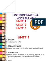Unit 1&2&3 Vocabulary