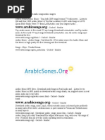Download Arabic Songs and Arabic Music WwwArabicSongsOrg by arabicsongsorg SN27873230 doc pdf