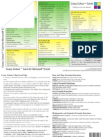 Crazy Colour Card For MS Excel