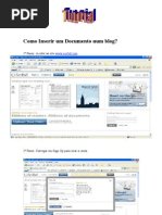 Como Inserir Um Documento Num Blog?