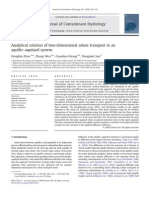 Analytical Solution of Two-Dimensional Solute Transport in An Aquifer Aquitard