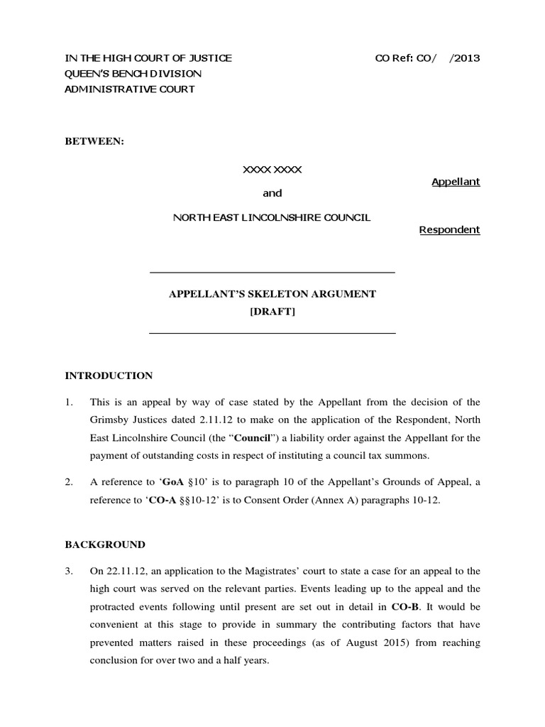 skeleton-argument-draft-costs-in-english-law-summons