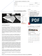 Debate Sobre La Utilidad de La Metodología Jurídica - La Razón
