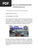 Download Manila-based Civil Engineering Review Centers by Dindo Mojica SN278782118 doc pdf