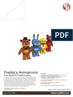 Five Nights at Freddys Papercraft