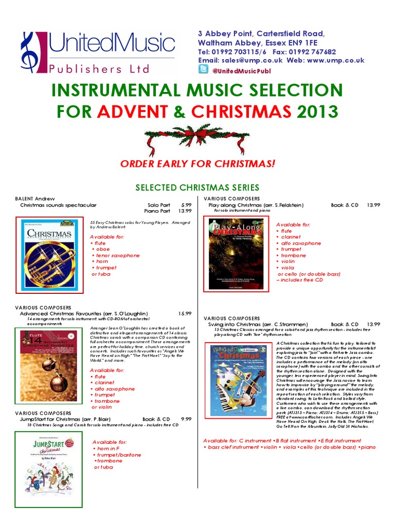 Christmas Instrumental Selection 2013 Christmas Carols - 