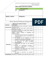 Rúbrica Para Evaluar El Ensayo