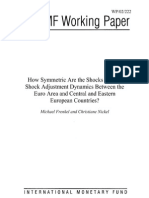 “How Symmetric Are the Shocks and the Shock Adjustment Dynamics Between the Euro Area and Central Eastern European Countries