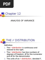 Analysis of Variance