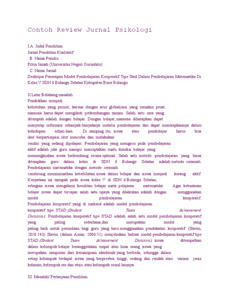 Cara Review Jurnal