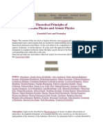 Theoretical Principles of Plasma Physics and Atomic Physics