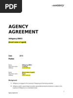 Agency Agreement: Aaagency DMCC (Insert Name of Agent)