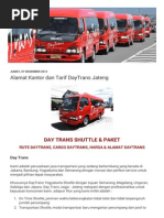 Download Alamat Kantor Dan Tarif DayTrans Jateng by Julian Aryan SN278837865 doc pdf
