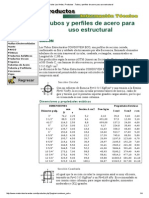 Tubos y perfiles de acero para uso estructural