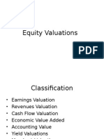 Equity Valuations