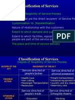 Classification of Services: Degree of Tangibility of Service Process