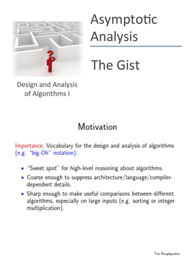 Asymptotic Analysis in Algorithm Design | PDF