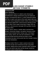 Download Analisis Kadar Vitamin c Metode by Hyung Sholahuddin Alay SN278863734 doc pdf