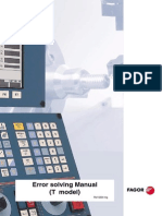Error Solving Manual SummaryThis title summarizes the key aspects of the document  by mentioning that it contains solutions to common errors encountered while operating a CNC machine (T model