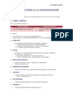 Tema 1. Generalidades en Parasitología