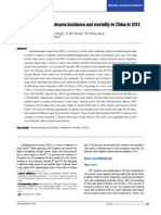 Nasopharyngeal Carcinoma Incidence and Mortality in China in 2010