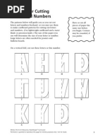 Cutouts For Letters and Numbers