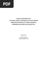Download Penerimaan Dunia Bisnis Terhadap Penerapan e-Procurement di Kabupaten Belitung by Tito Erza Laksana SN278900581 doc pdf