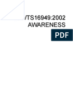 Ts16949 2002 Awareness