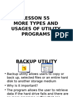 Lesson 55 More Types and Usages of Utility Programs