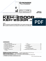 Pioneer Keh-2500r, 2530r PDF