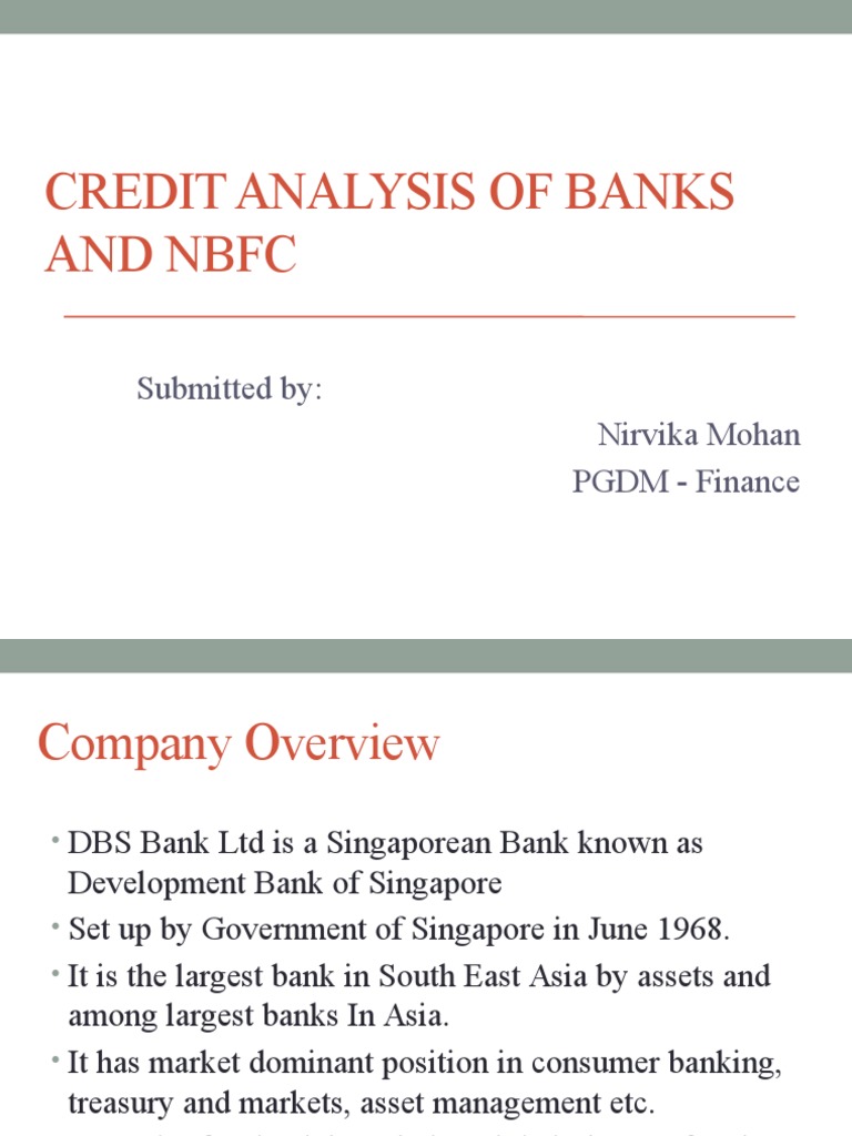 Credit Analysis of HDFC Bank and Peers | PDF | Credit (Finance) | Non ...